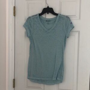 Champion Women's blue/green Short Sleeve Tee